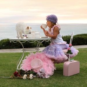 Purple & Pink Tutu Pettiskirt Easter Dress